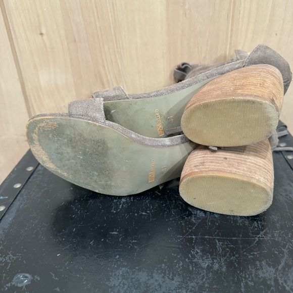 MATIKO SUEDE Morgan FRINGE Sandals HEELS Size 41 Boho - Picture 15 of 16